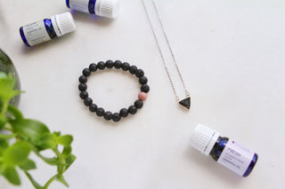 Metal Lava Stone Diffuser Bracelets