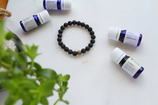 Metal Lava Stone Diffuser Bracelets