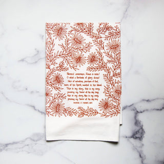 Blessed Assurance Hymn Tea Towel