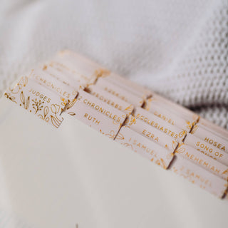 Gold Foil Bible Tabs - Light Peach