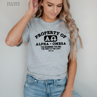 Property Of Alpha and Omega Crewneck Sweatshirt